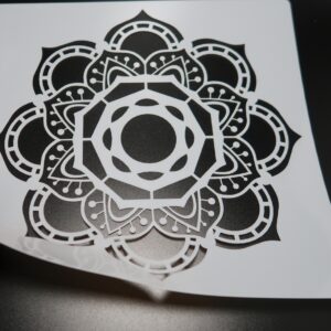 Simple Mandala Design Stencil