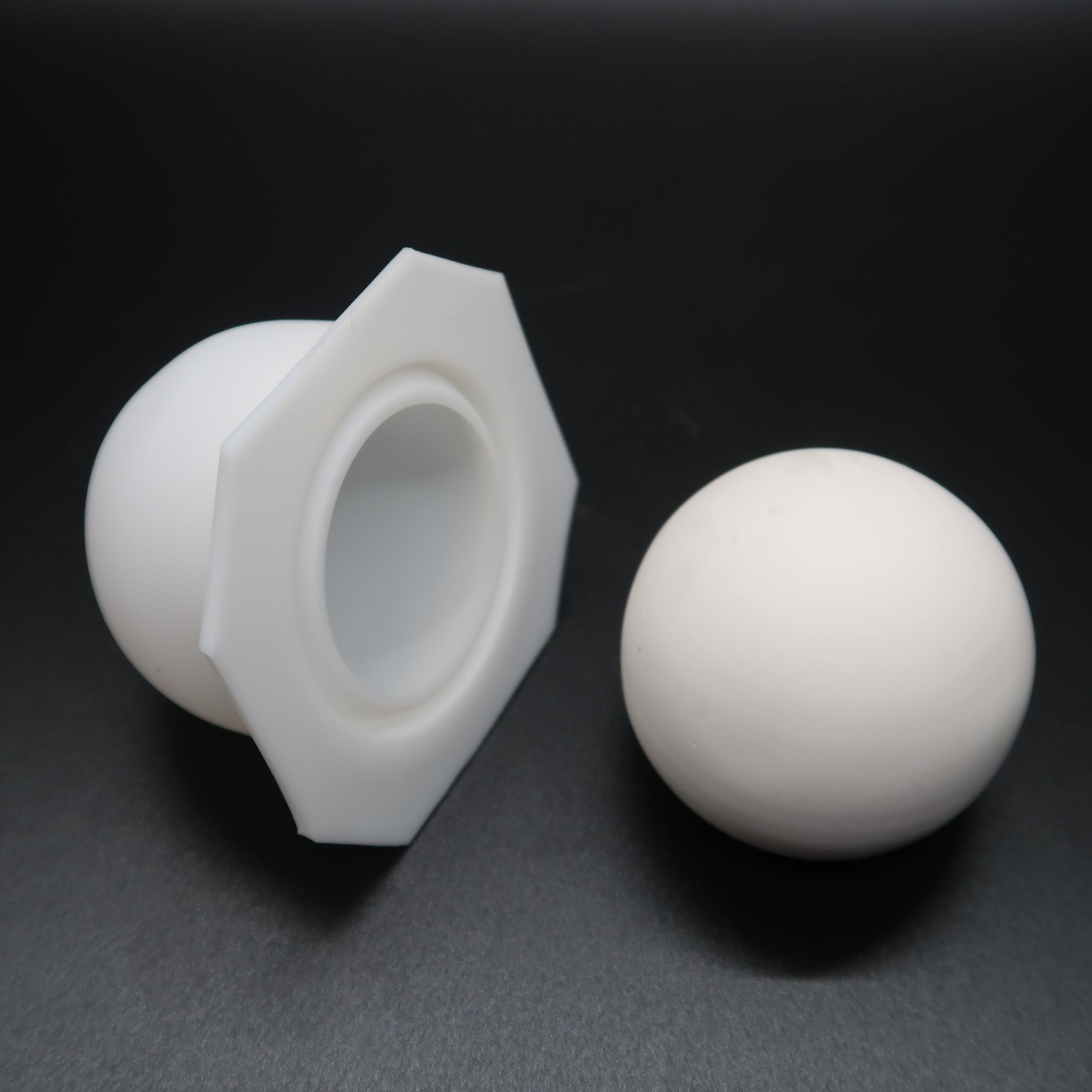 Small Sphere Silicone Art Stone Mold 1.5" image 0