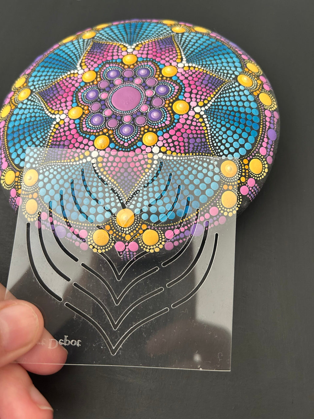 Lydia May’s Mandala Painting 9 FIRE ELEMENTS Stencil Shapes image 10