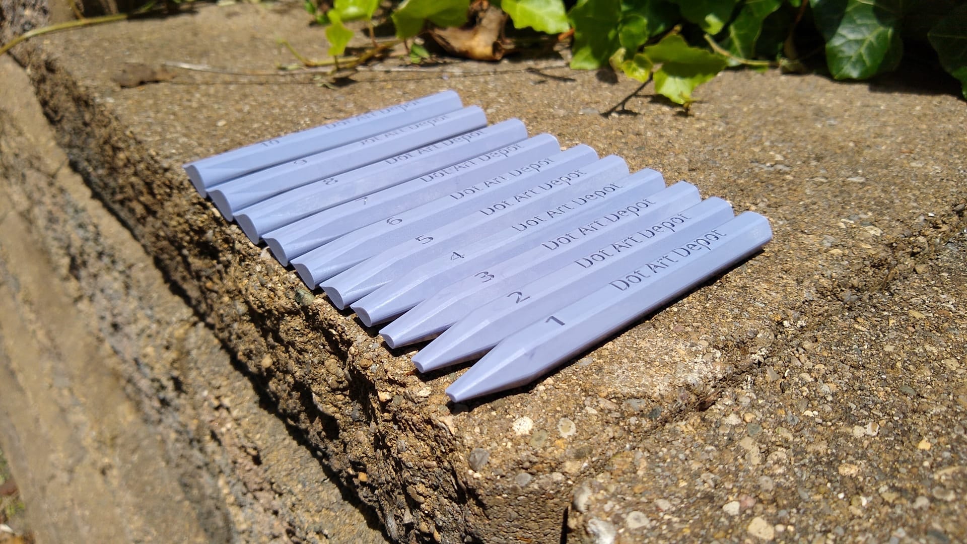 PETAL shaped dotting tools Pretty Purple 10 piece set image 2