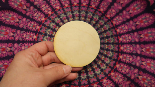 3" Wooden Disc Blanks Dot Mandala Art image 0