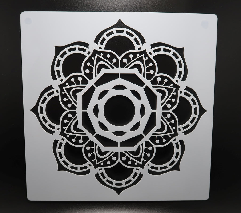 7 3/4" Mandala Stencil (B3) image 0