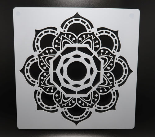 7 3/4" Mandala Stencil (B3) image 0