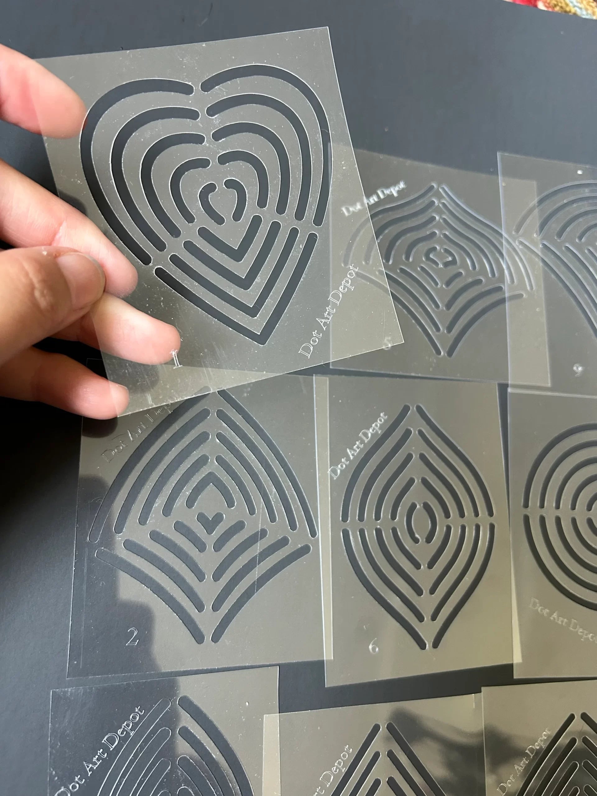 Lydia May’s Mandala Painting 12 EARTH ELEMENTS Stencil Shapes image 4