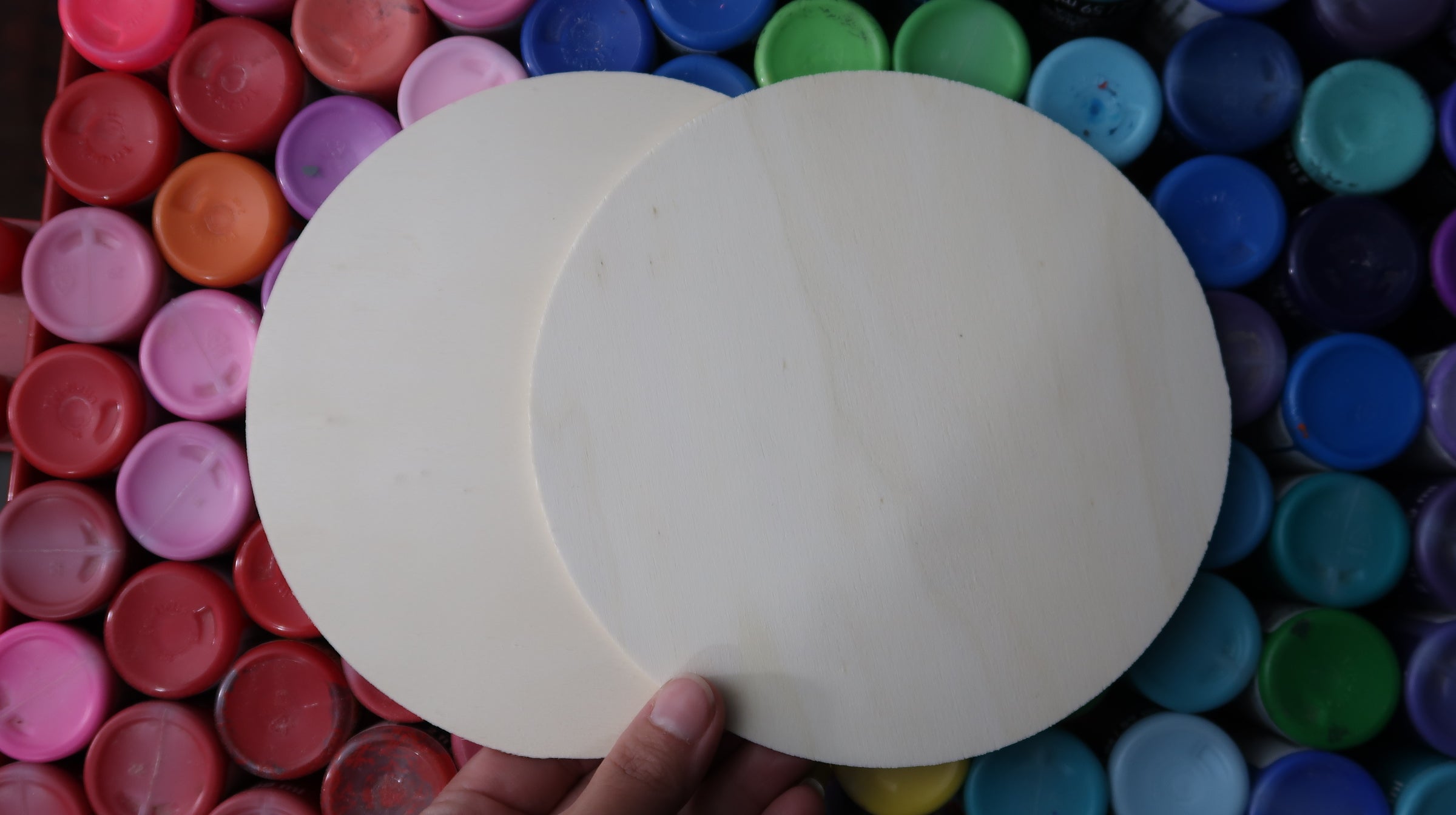 Wooden Disc Blanks. 6 inches. Dot Mandala Art image 0