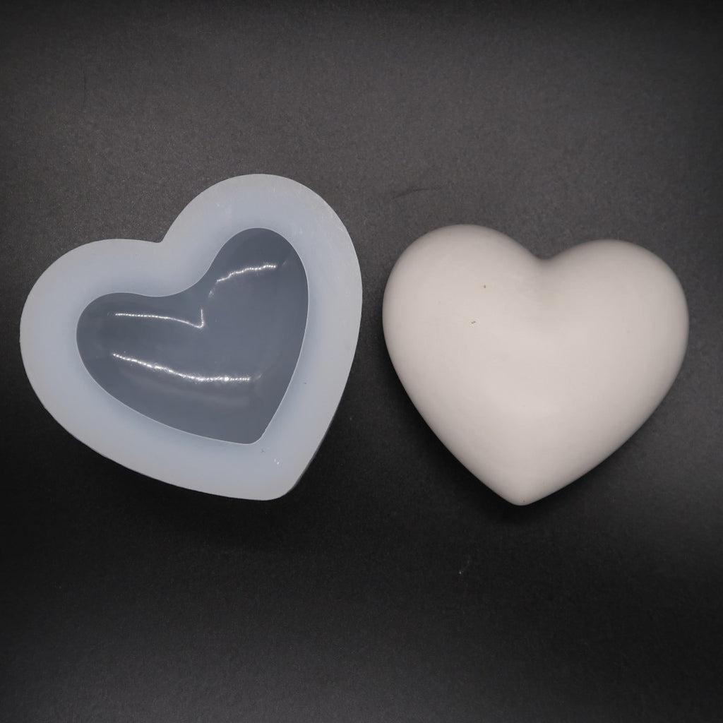 Small Silicone Heart Stone Mold 2" Rock Mould image 8