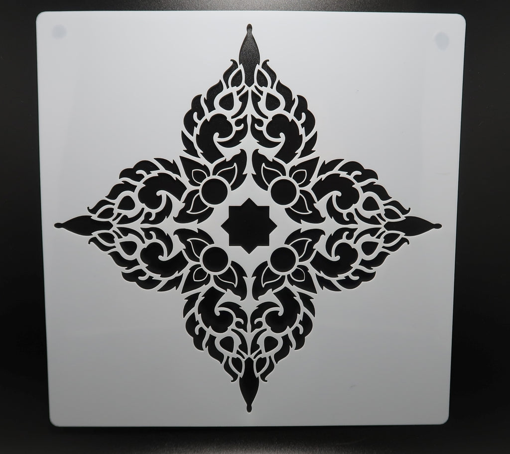 7 3/4" Mandala Stencil (B2) image 0