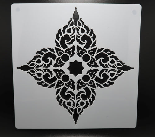 7 3/4" Mandala Stencil (B2) image 0