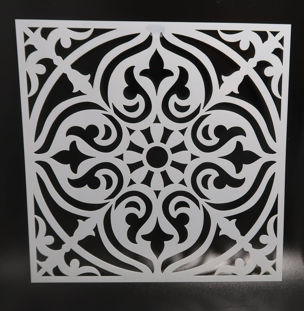 Set of 4 - 6" Mandala Stencils (Pack #3) image 1