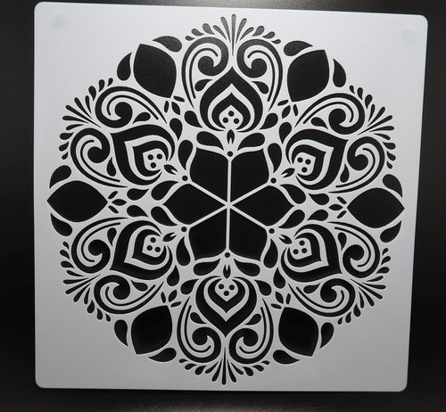 7 3/4" Mandala Stencil (B4) image 0