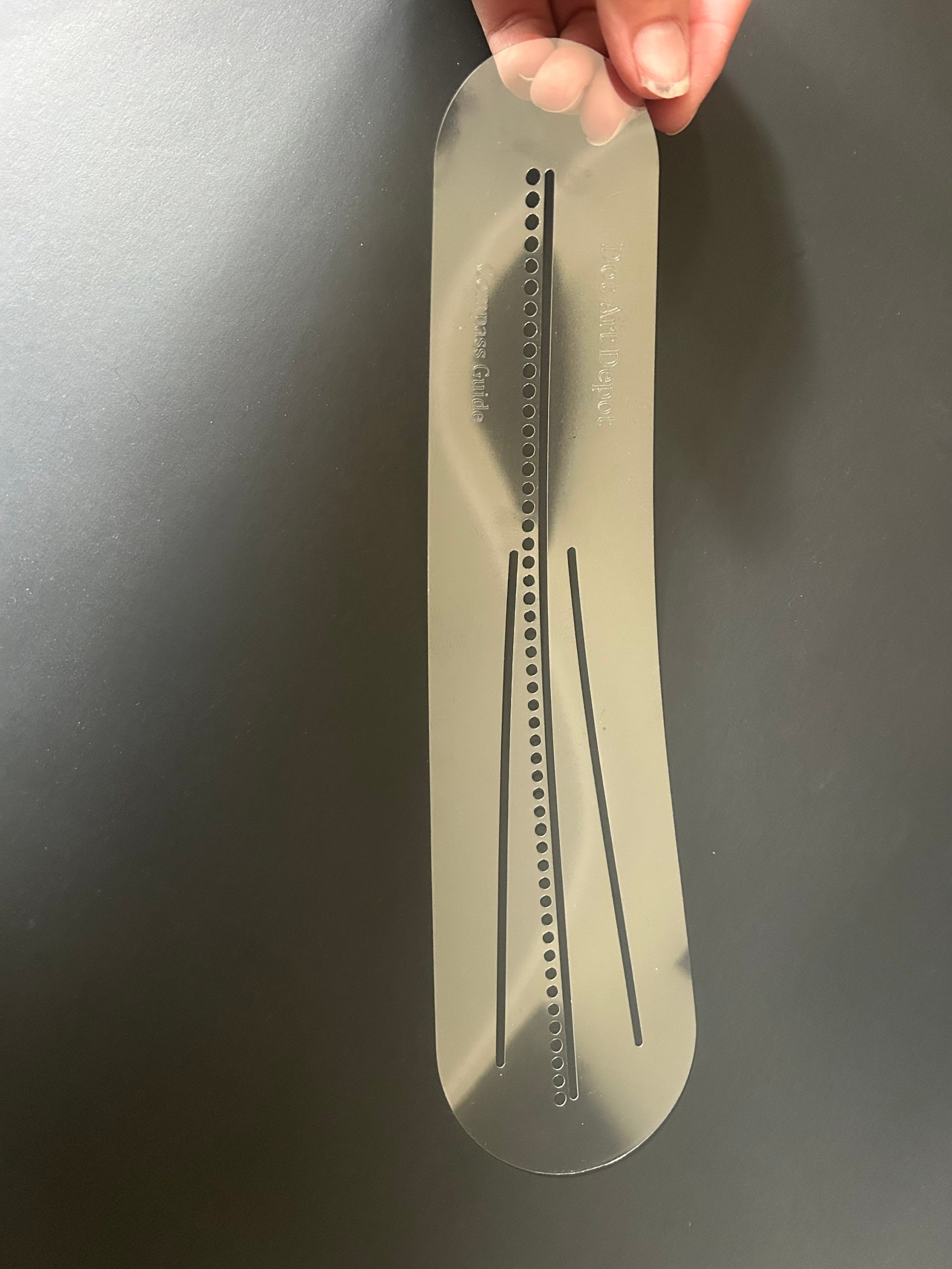Large Transparent Flexible COMPASS GUIDE image 0