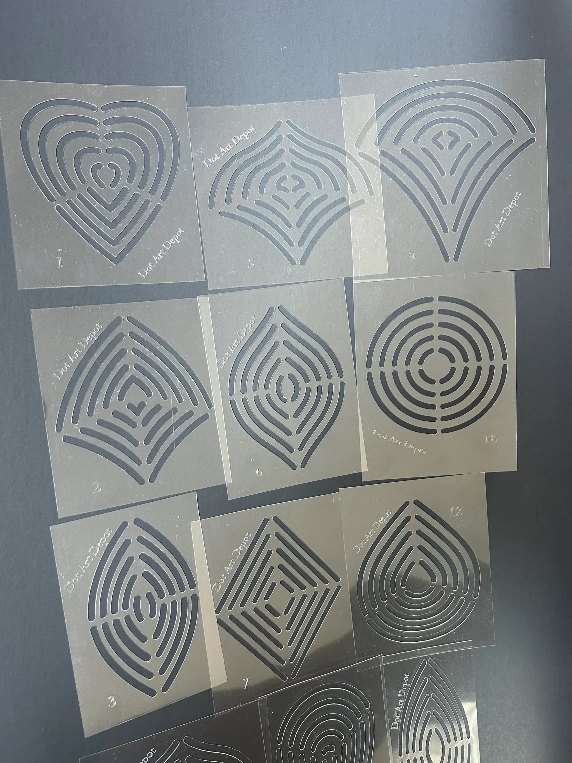 Lydia May’s Mandala Painting 12 EARTH ELEMENTS Stencil Shapes image 2