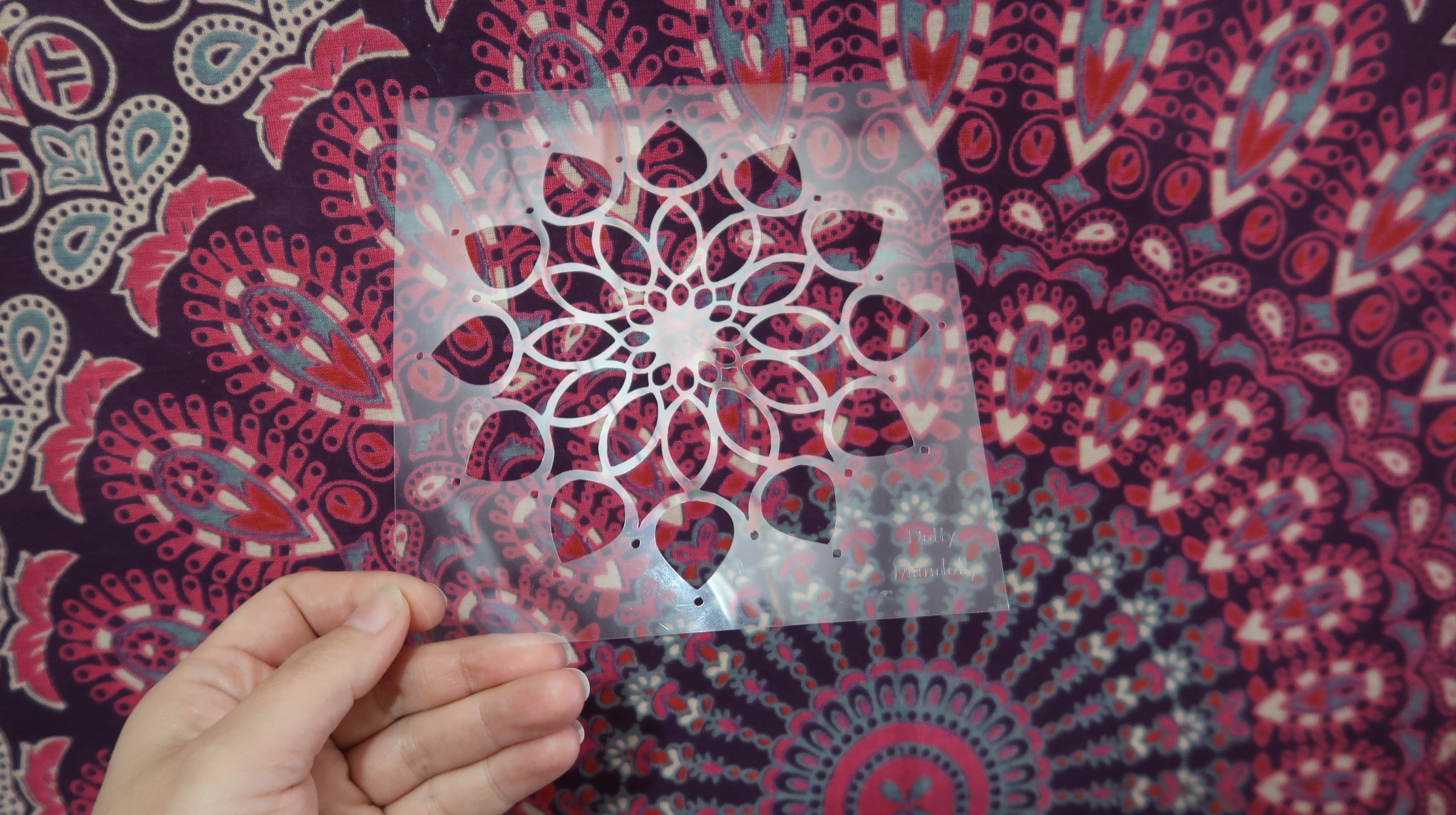 Lydia May's Dot Mandala Stencil #8  6", 9", or 12" image 0