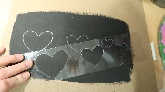 Lydia May's THREE HEART Stencil Dot Mandala image 1
