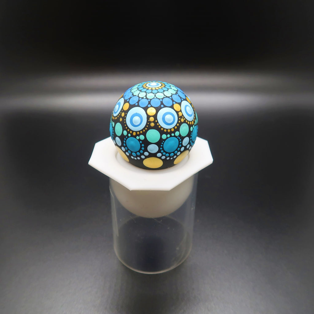 Small Sphere Silicone Art Stone Mold 1.5" image 2