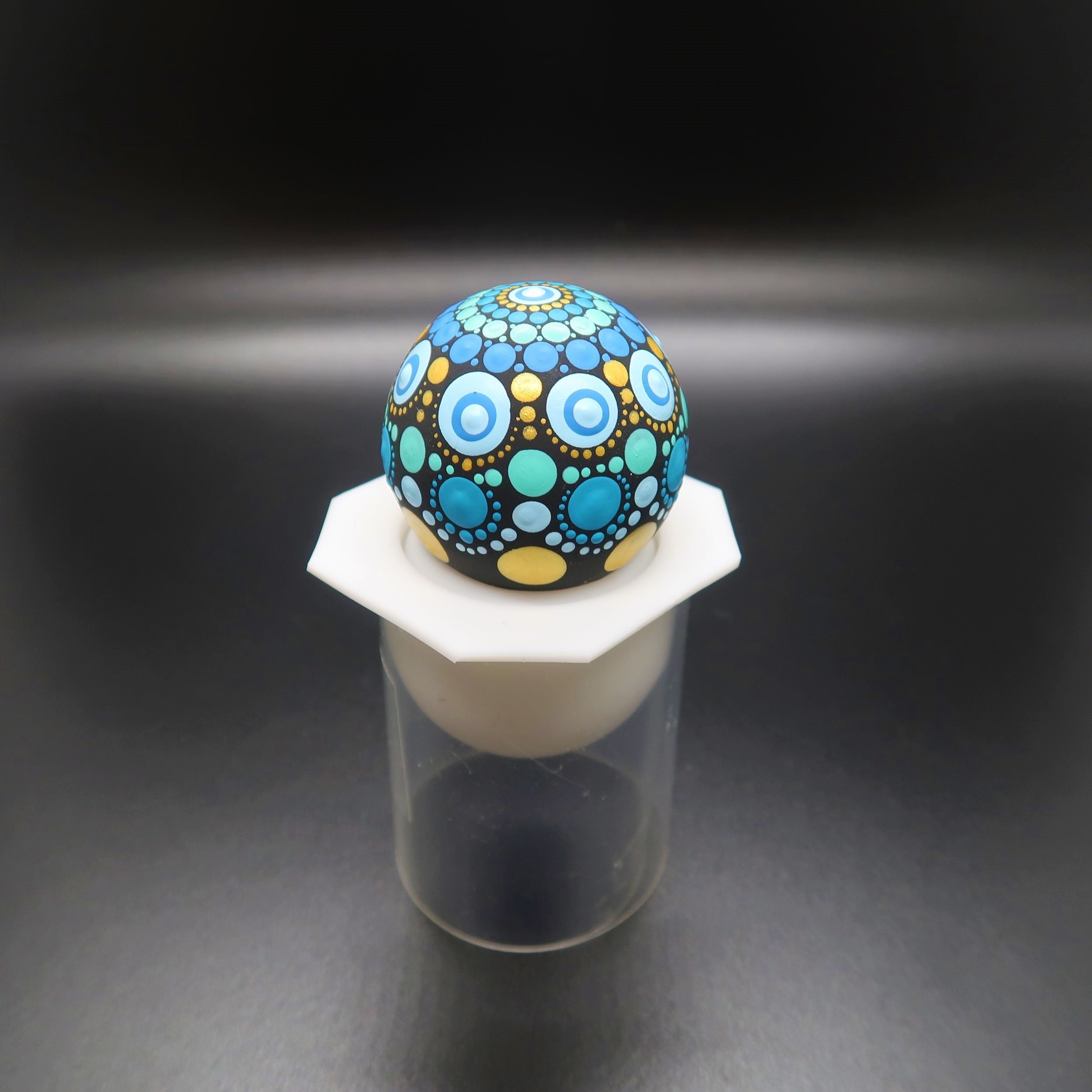 Small Sphere Silicone Art Stone Mold 1.5" image 2