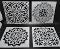 Set of 4 - 6" Mandala Stencils (Pack #3) image 0