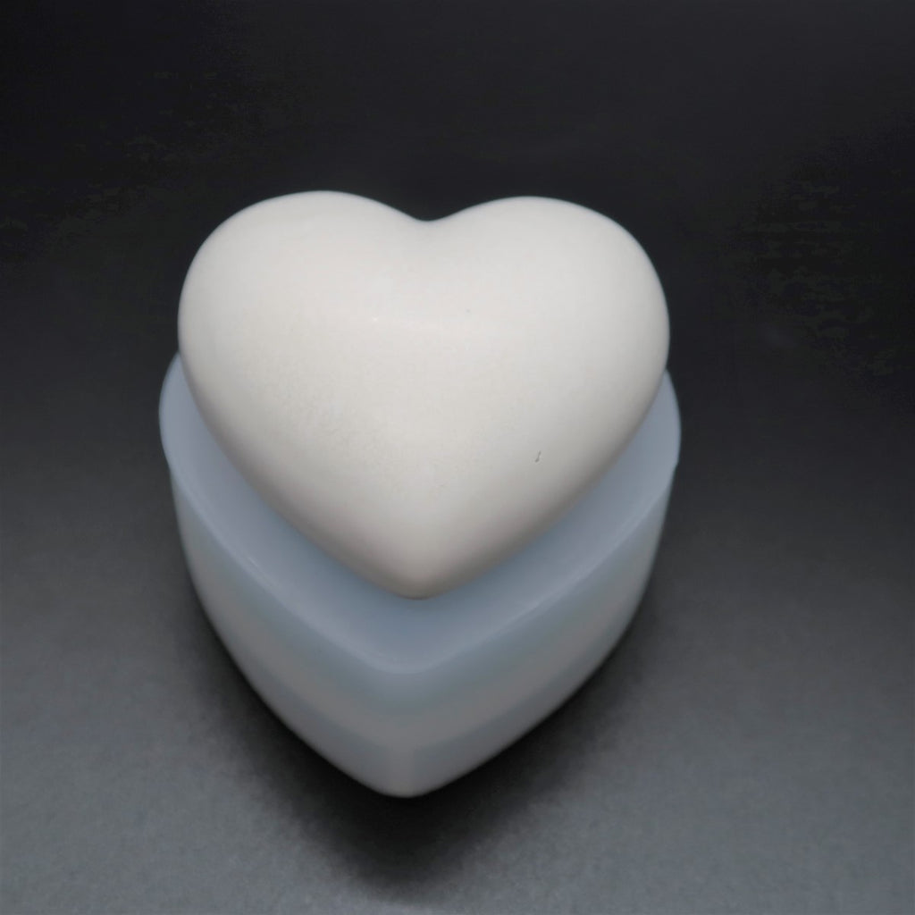 Small Silicone Heart Stone Mold 2" Rock Mould image 2