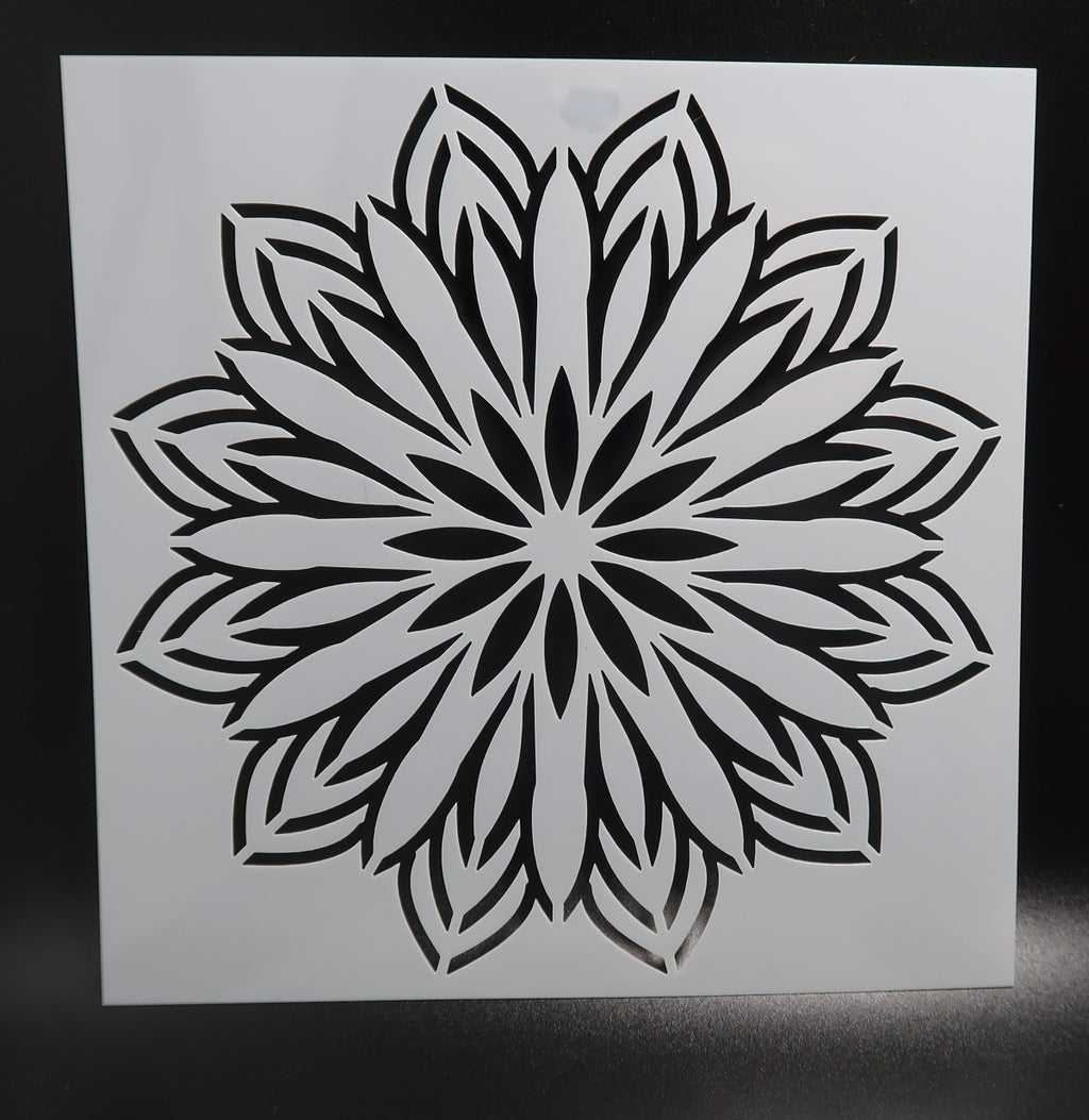 Set of 4 - 6" Mandala Stencils (Pack #4) image 1