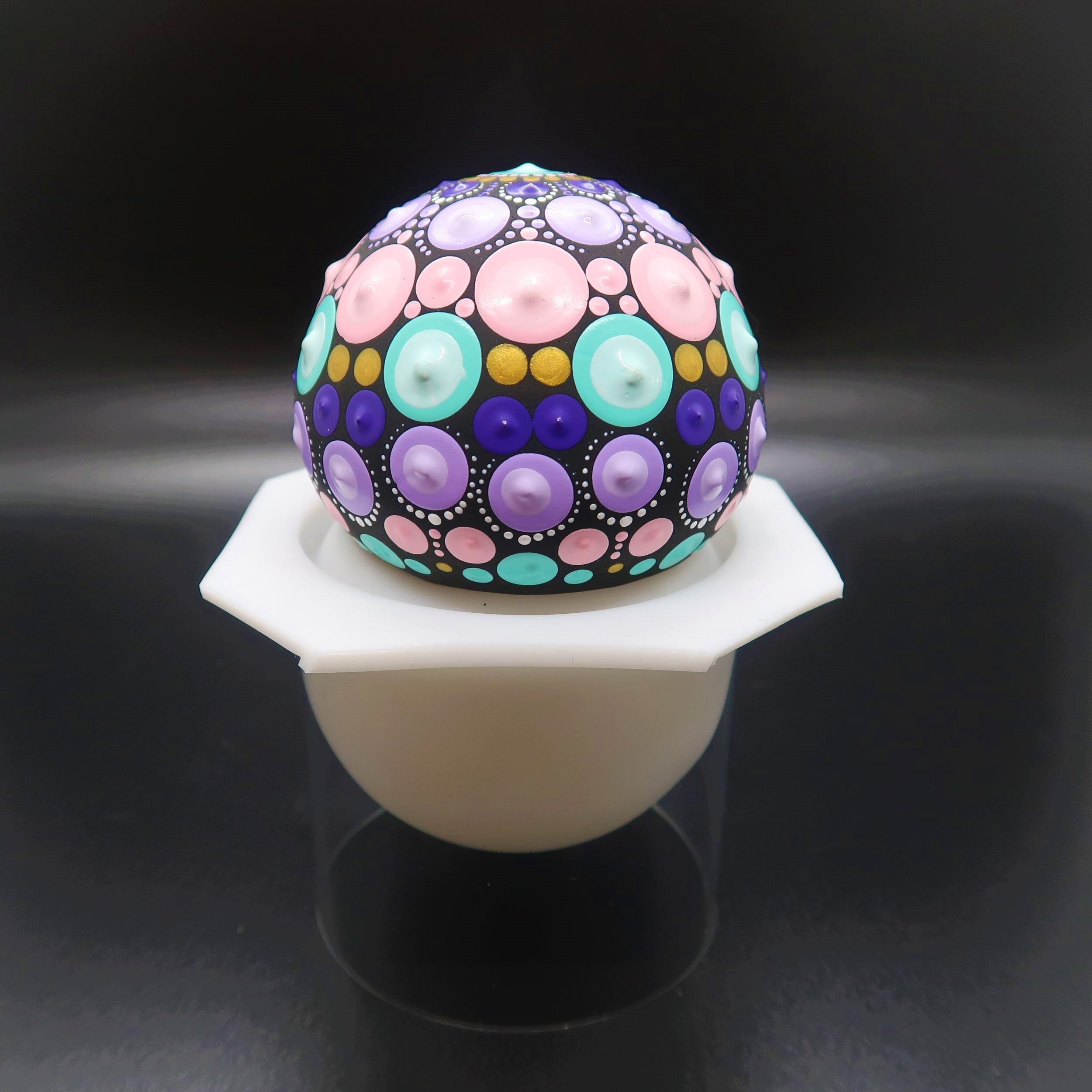 Large Sphere Silicone Art Stone Mold 2.5" image 7