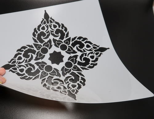 7 3/4" Mandala Stencil (B2) image 1