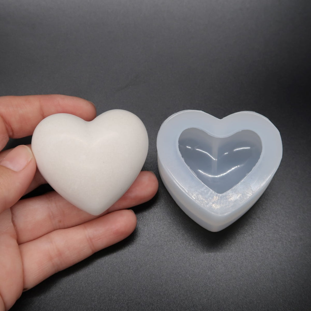Small Silicone Heart Stone Mold 2" Rock Mould image 6