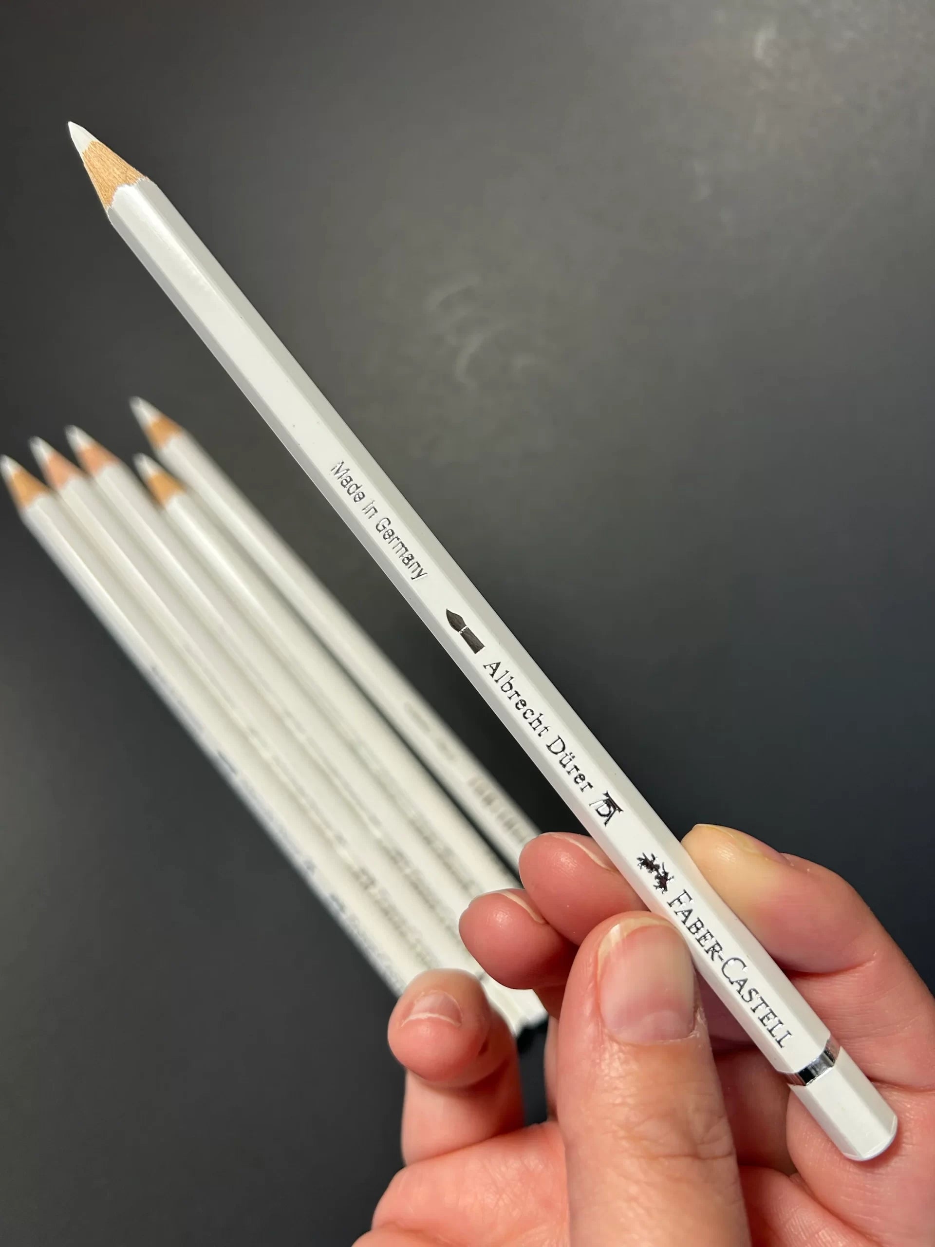 White Faber-Castell Watercolor Pencil for Drawing Guidelines in Dot Mandala Painting image 0
