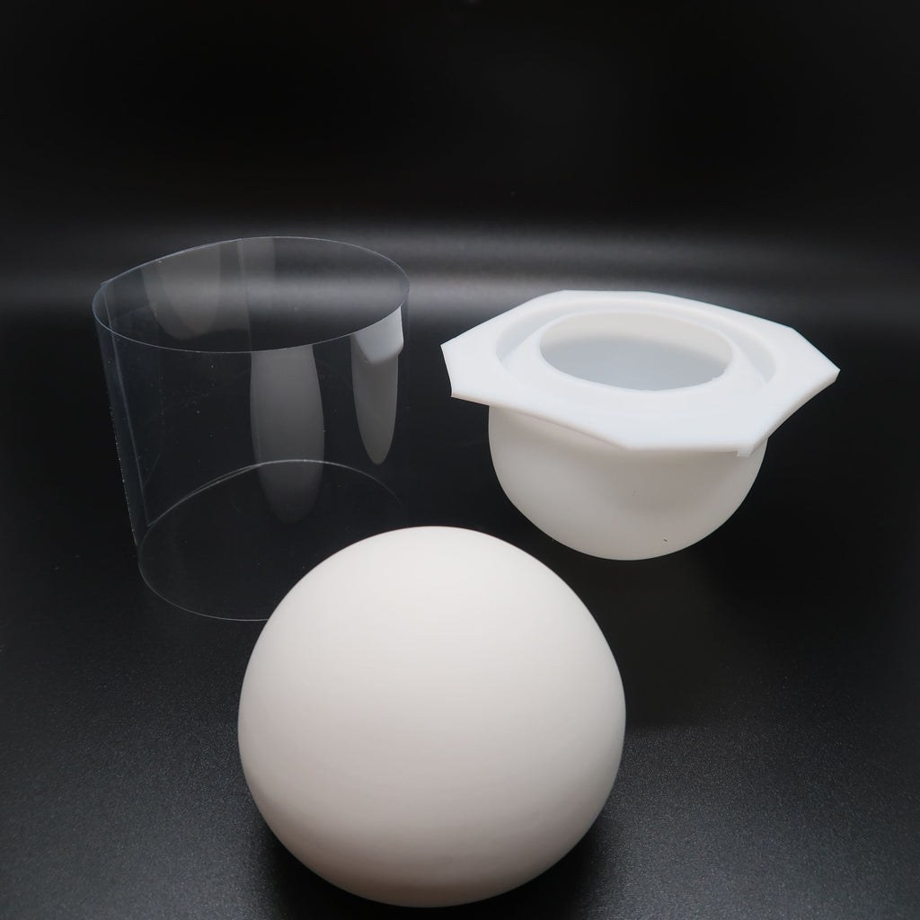 Large Sphere Silicone Art Stone Mold 2.5" image 2