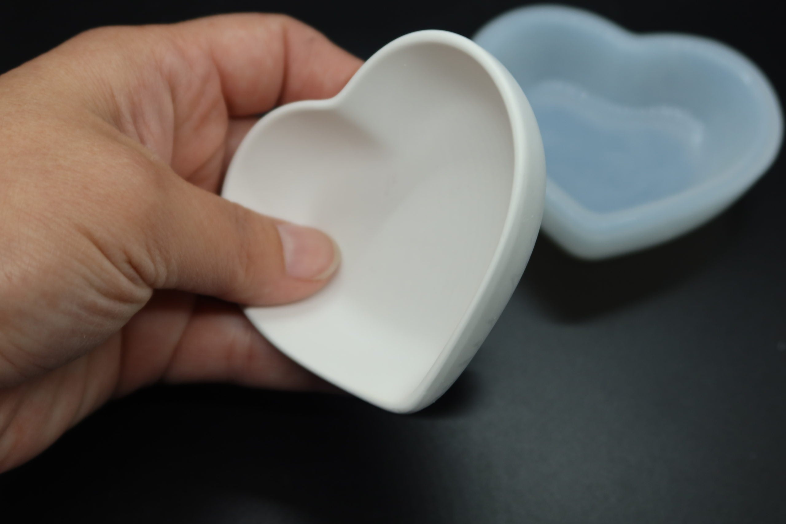 Mini Heart Dish Silicone Mold #8 By Lydia May Dot Art Depot Mould image 2