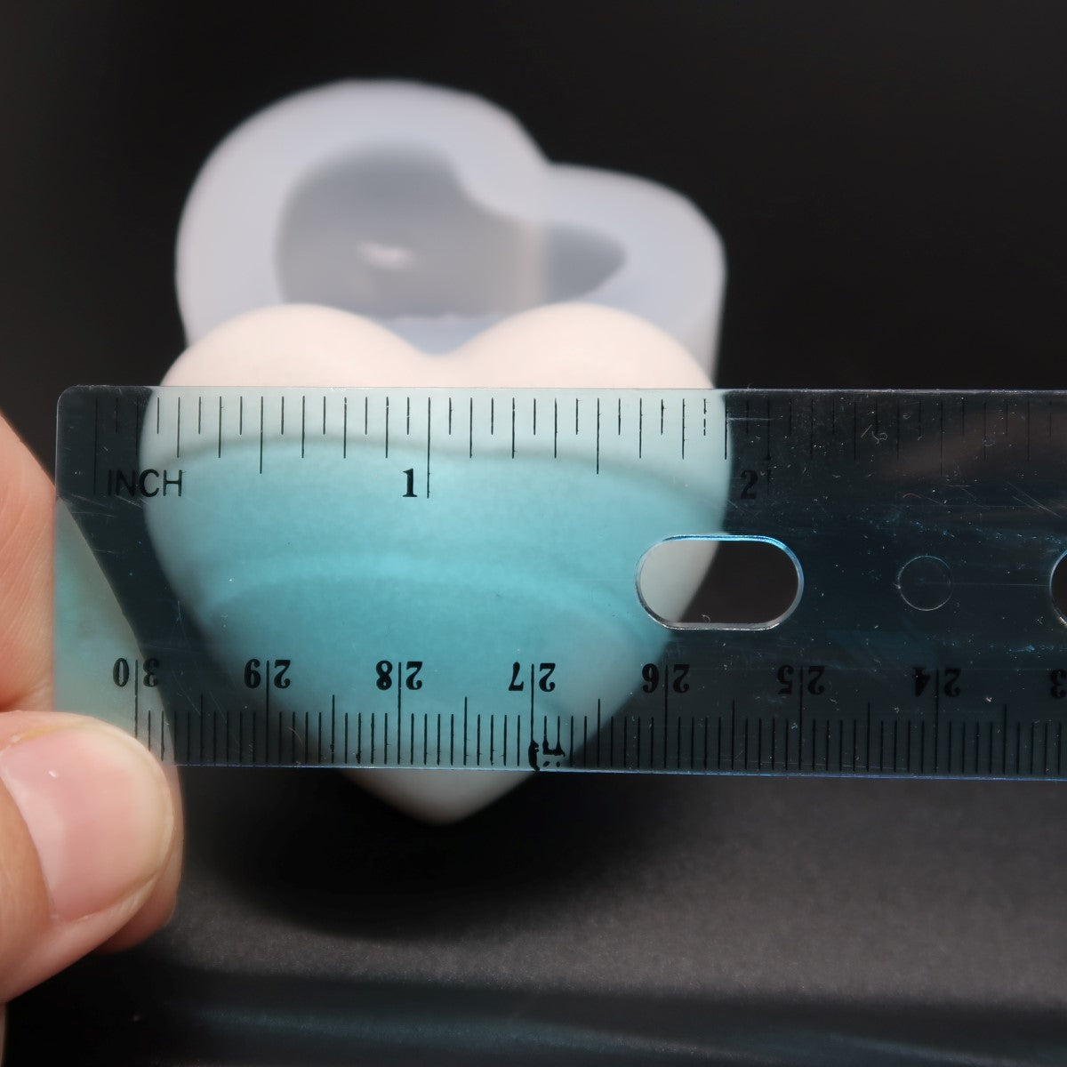Small Silicone Heart Stone Mold 2" Rock Mould image 4