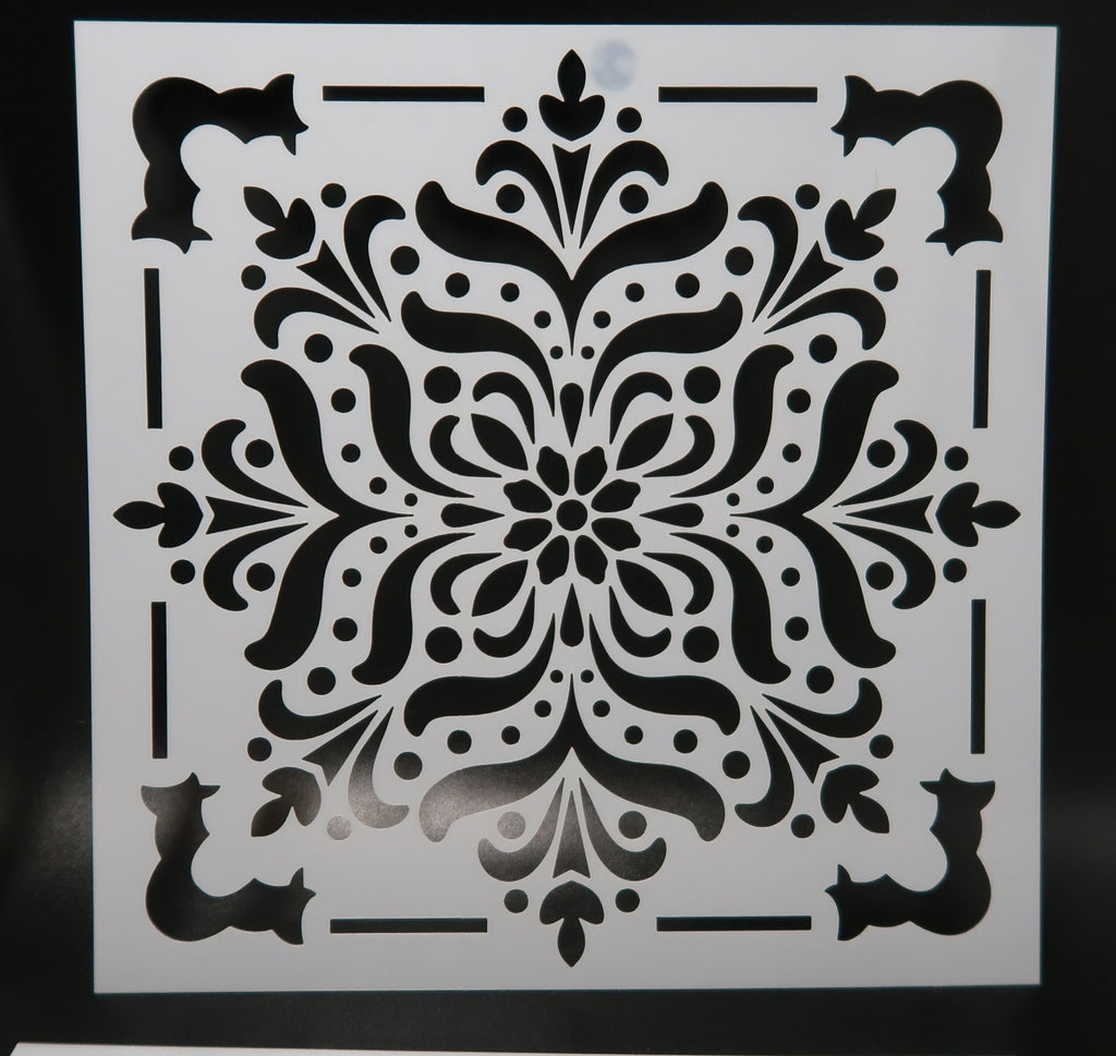 Set of 4 - 6" Mandala Stencils (Pack #1) image 2