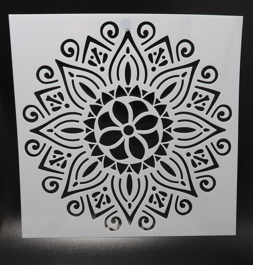 Set of 4 - 6" Mandala Stencils (Pack #3) image 2