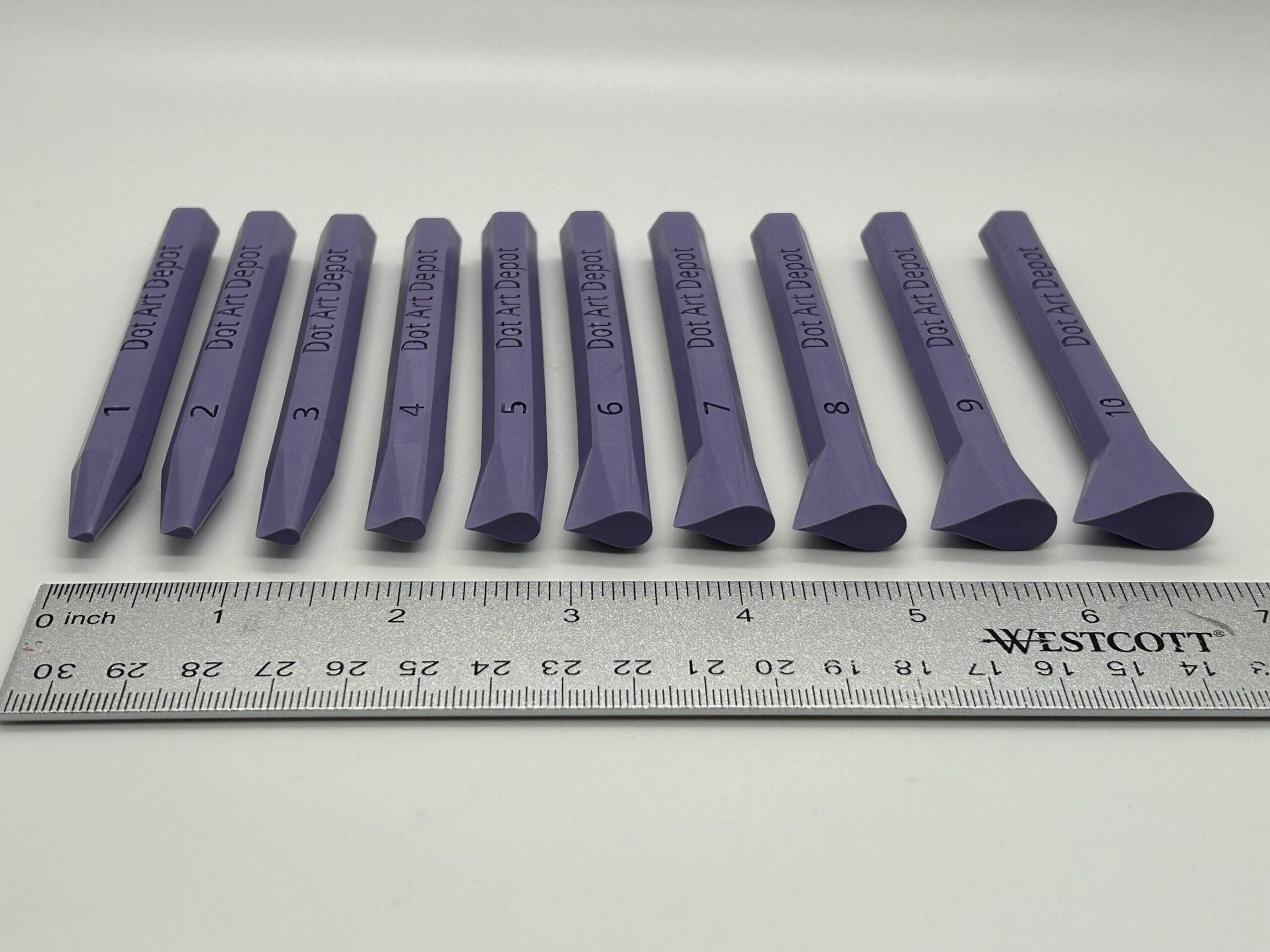 PETAL shaped dotting tools Pretty Purple 10 piece set image 6
