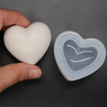 Small Silicone Heart Stone Mold 2" Rock Mould image 0