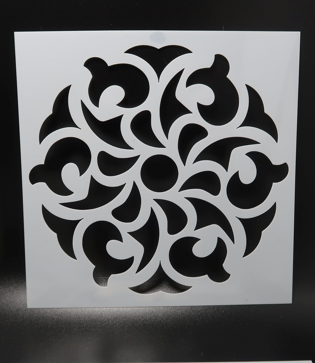 Set of 4 - 6" Mandala Stencils (Pack #4) image 2