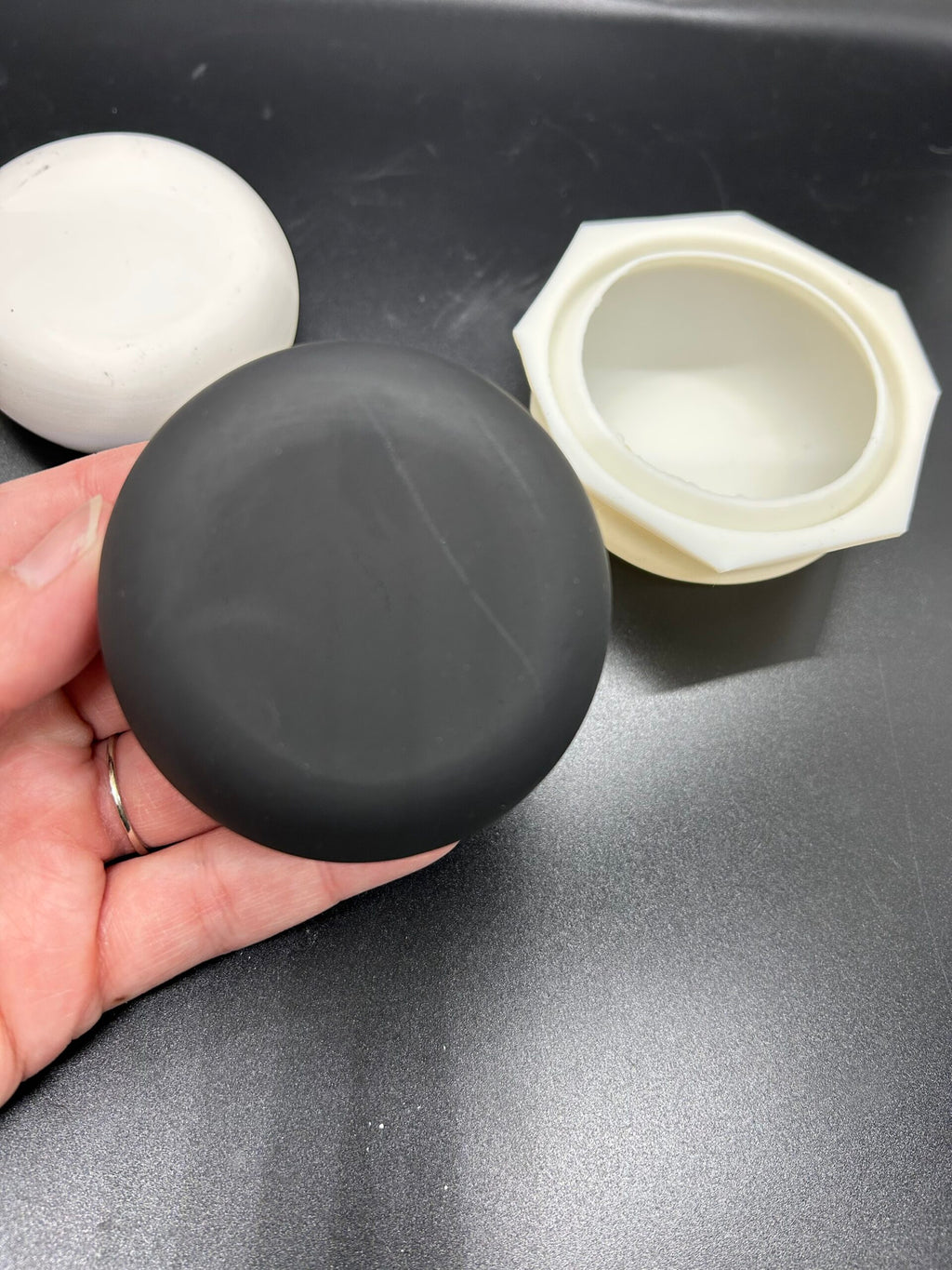 Medium Round Disk Stone Silicone Mold 2.5” image 1