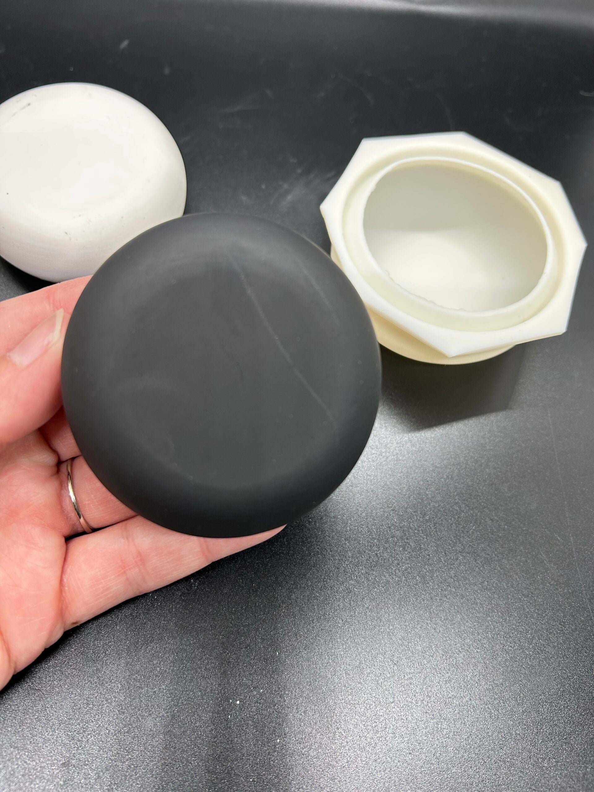 Medium Round Disk Stone Silicone Mold 2.5” image 1