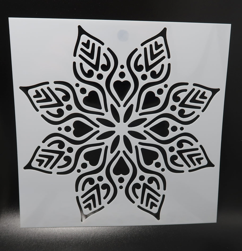 Set of 4 - 6" Mandala Stencils (Pack #2) image 2