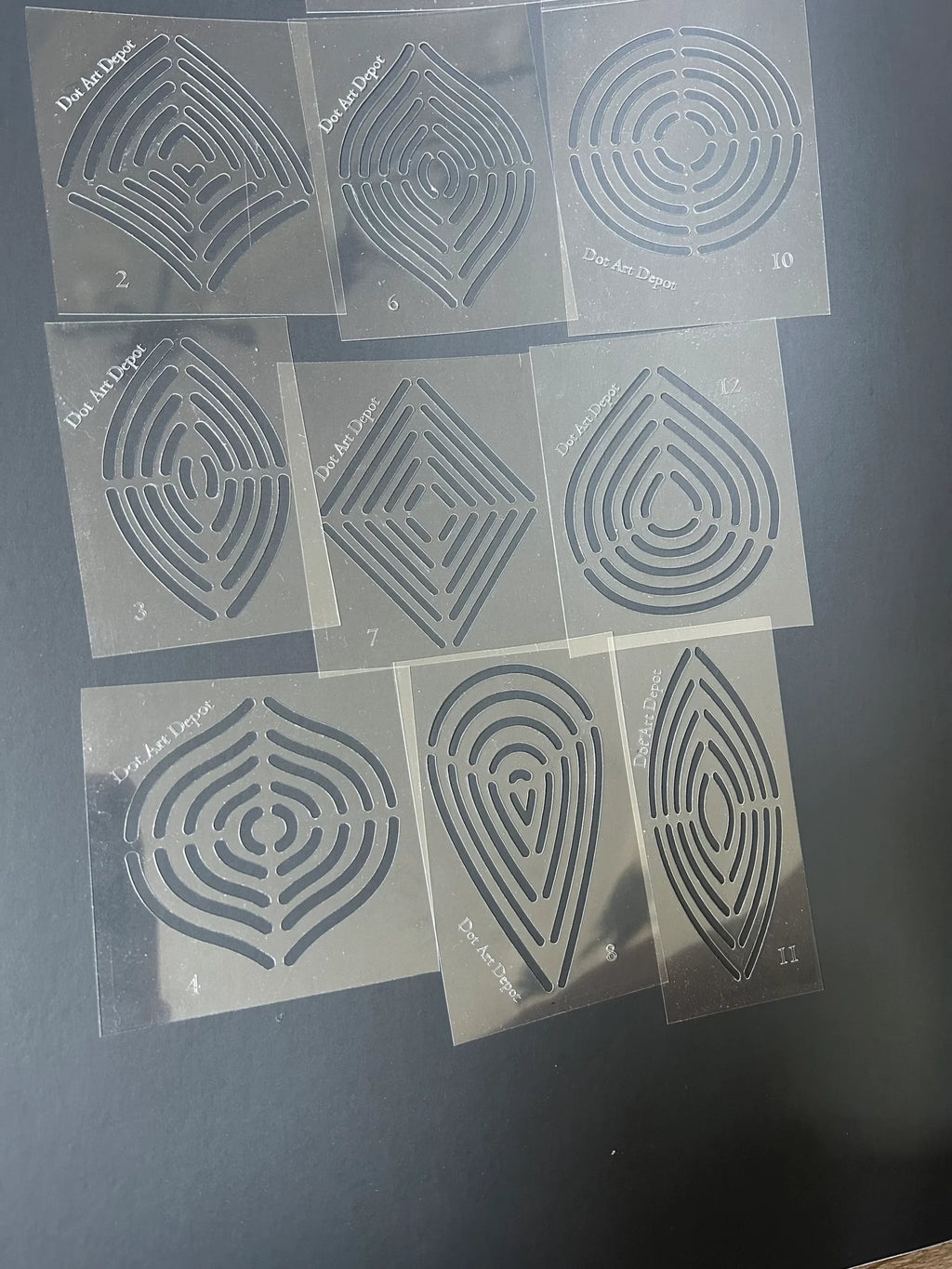 Lydia May’s Mandala Painting 12 EARTH ELEMENTS Stencil Shapes image 3