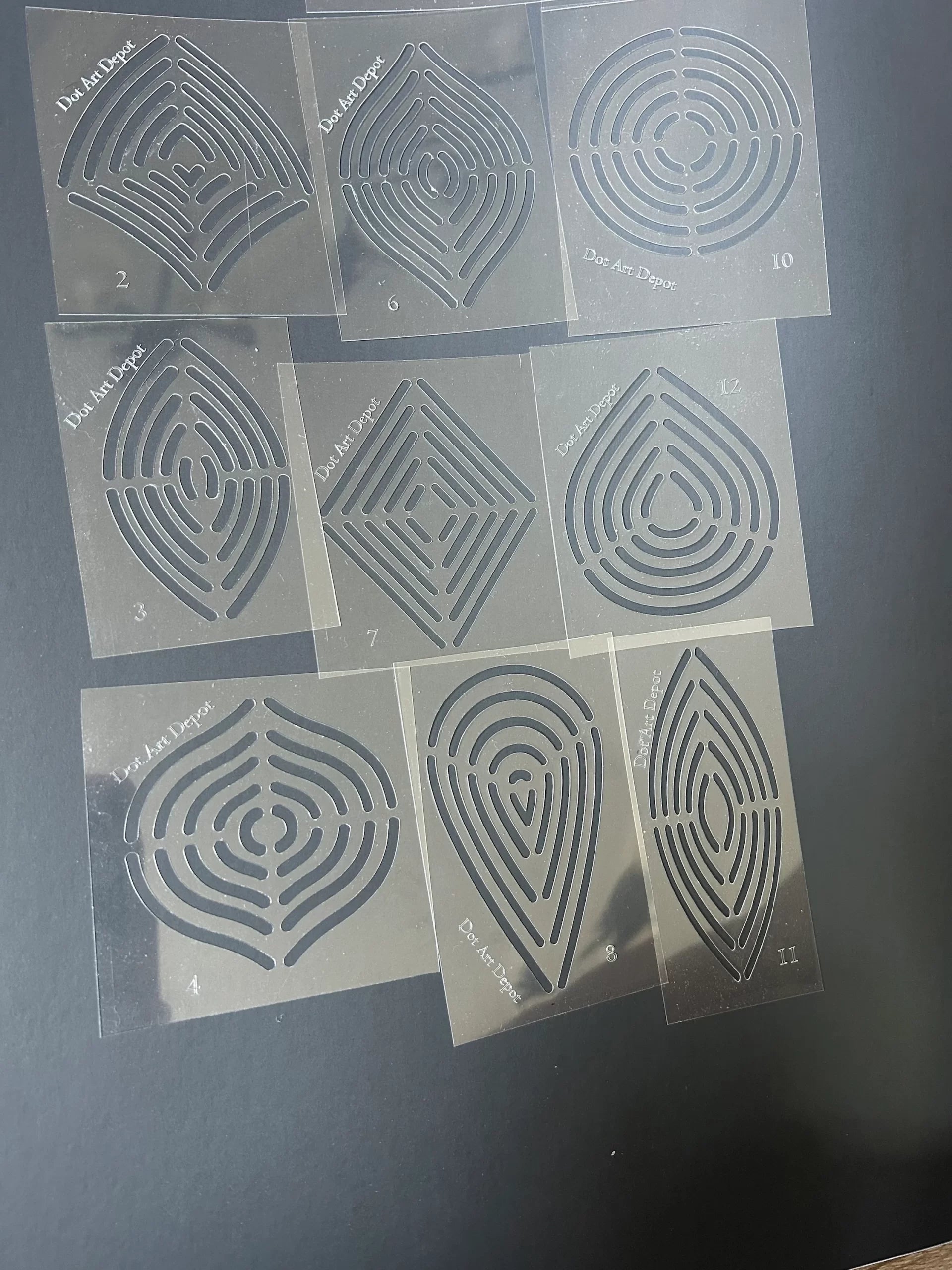 Lydia May’s Mandala Painting 12 EARTH ELEMENTS Stencil Shapes image 3