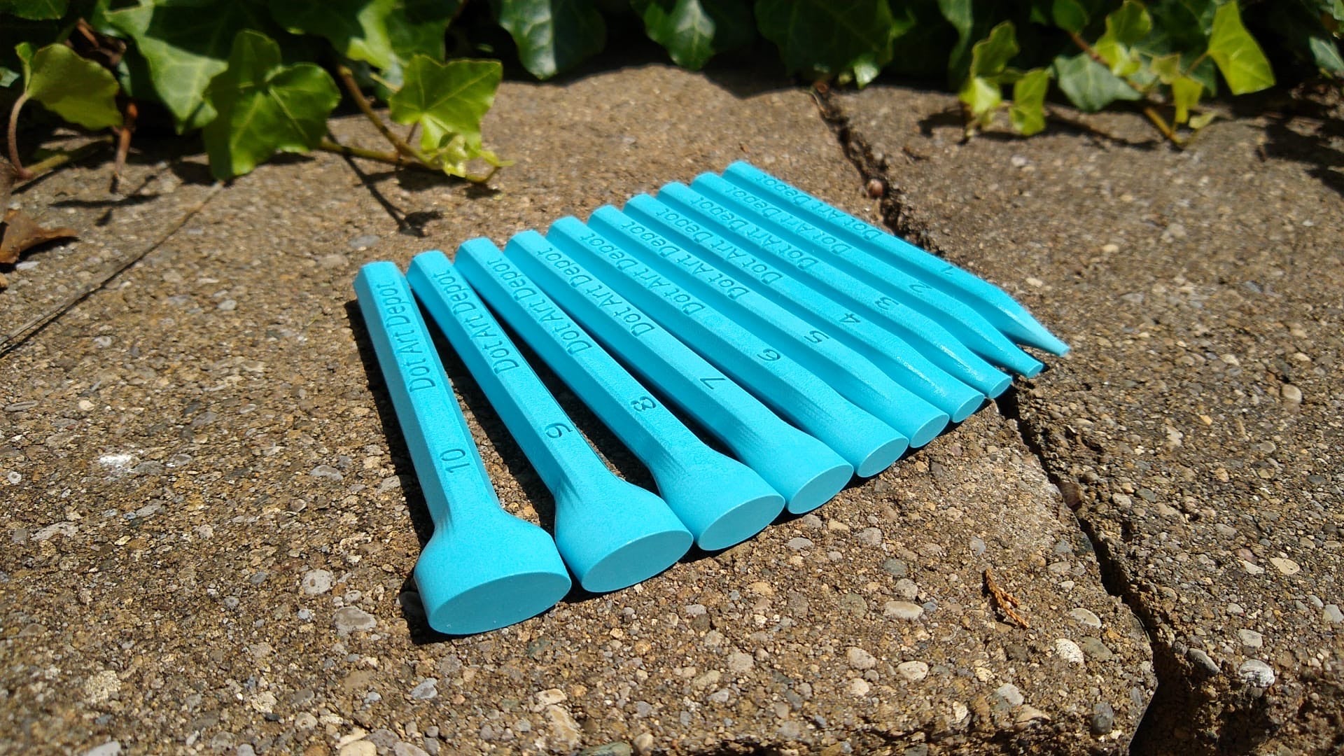 OVAL Dotting Tool Set Beautiful Blue 10 pieces image 0