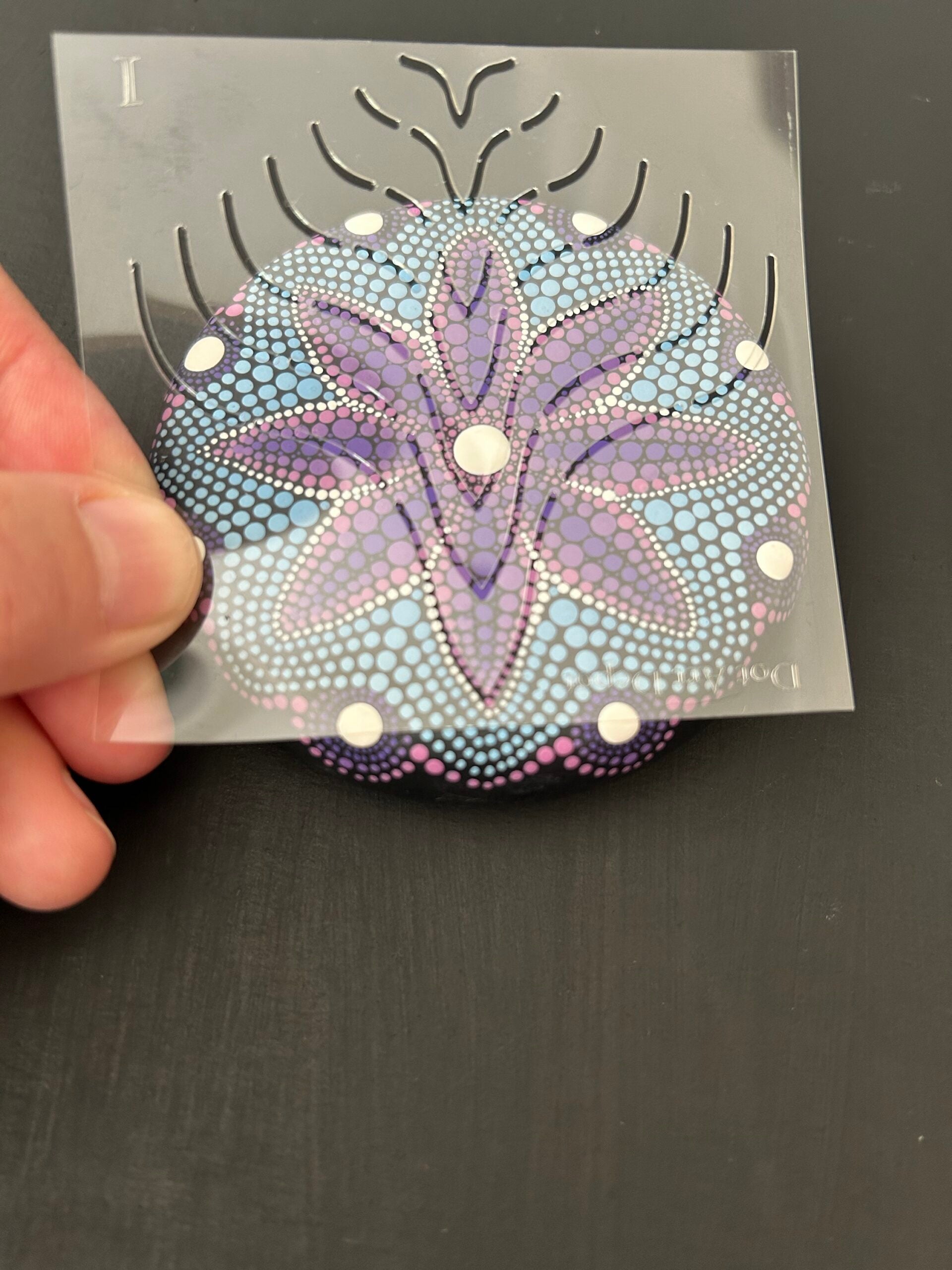 Lydia May’s Mandala Painting 9 FIRE ELEMENTS Stencil Shapes image 8