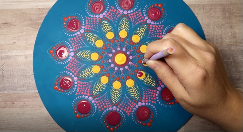 Lydia May's Dot Mandala Stencil #8  6", 9", or 12" image 2