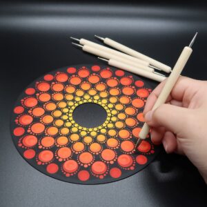 Curved Tips 5 Piece Mandala Dotting Tools for Dot Art set of 5 Pieces, Easy  Use, Bent Dot Art Tool, Painting Tool , Dot Art Tool 