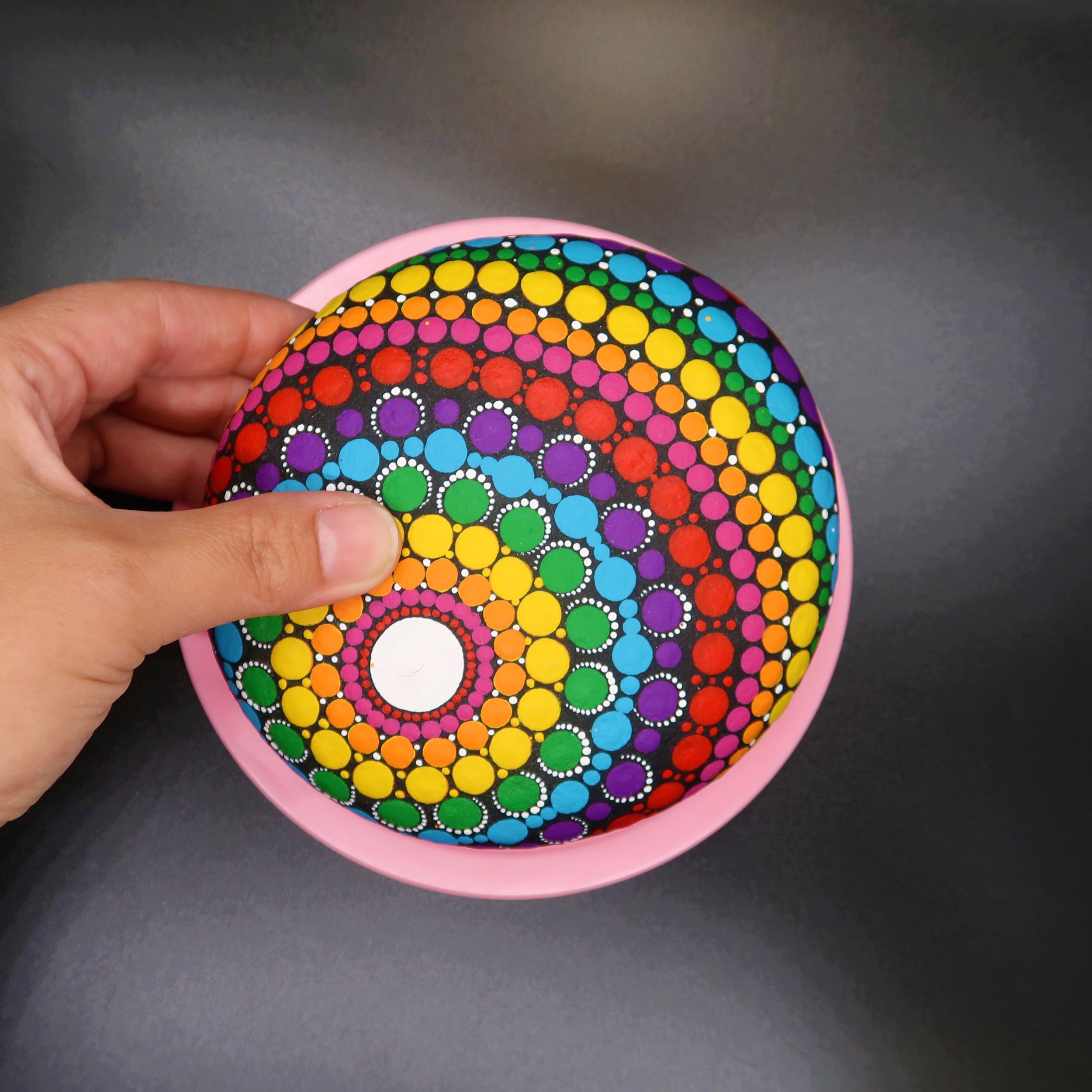 4” - Turntable for Painting - Happy Dotting Company - Best Small Turntable  for dot Art - Must-Have Tool for Mandala Art Stone Painting - Lazy Susan 