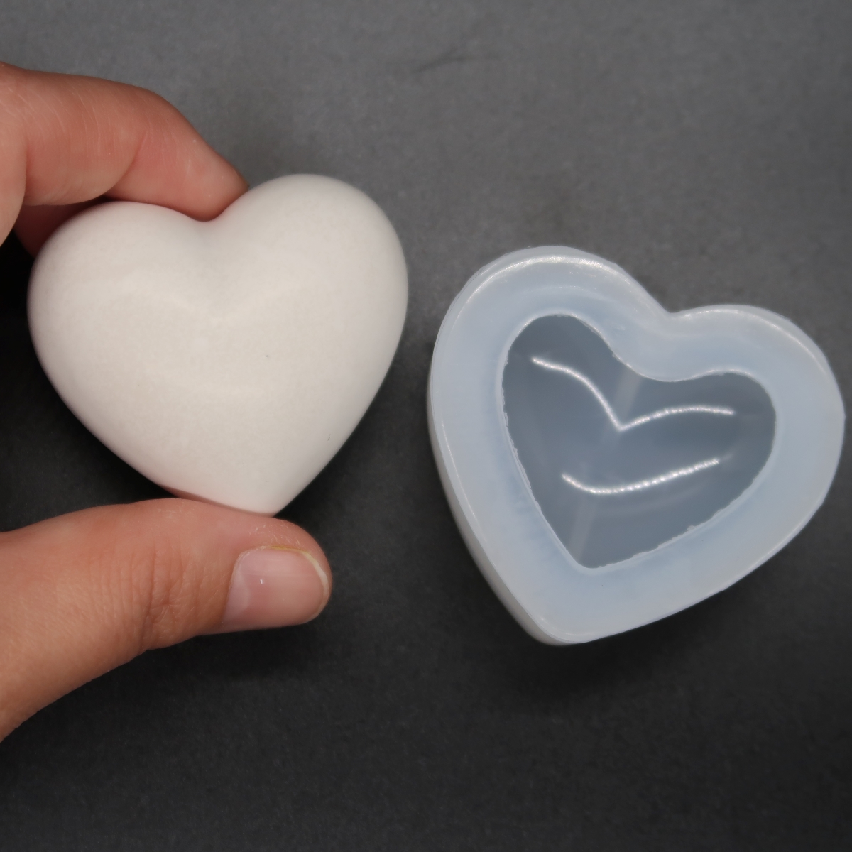 Small Silicone Heart Stone Mold 2″ Rock Mould – Dot Art Depot