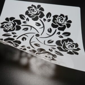 7 3/4″ Rose Mandala Stencil (B1)