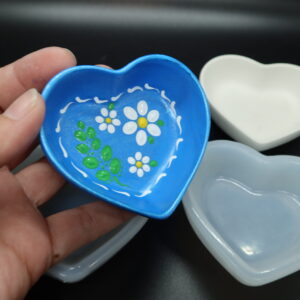 Mini Heart Dish Silicone Mold #8 By Lydia May Dot Art Depot Mould