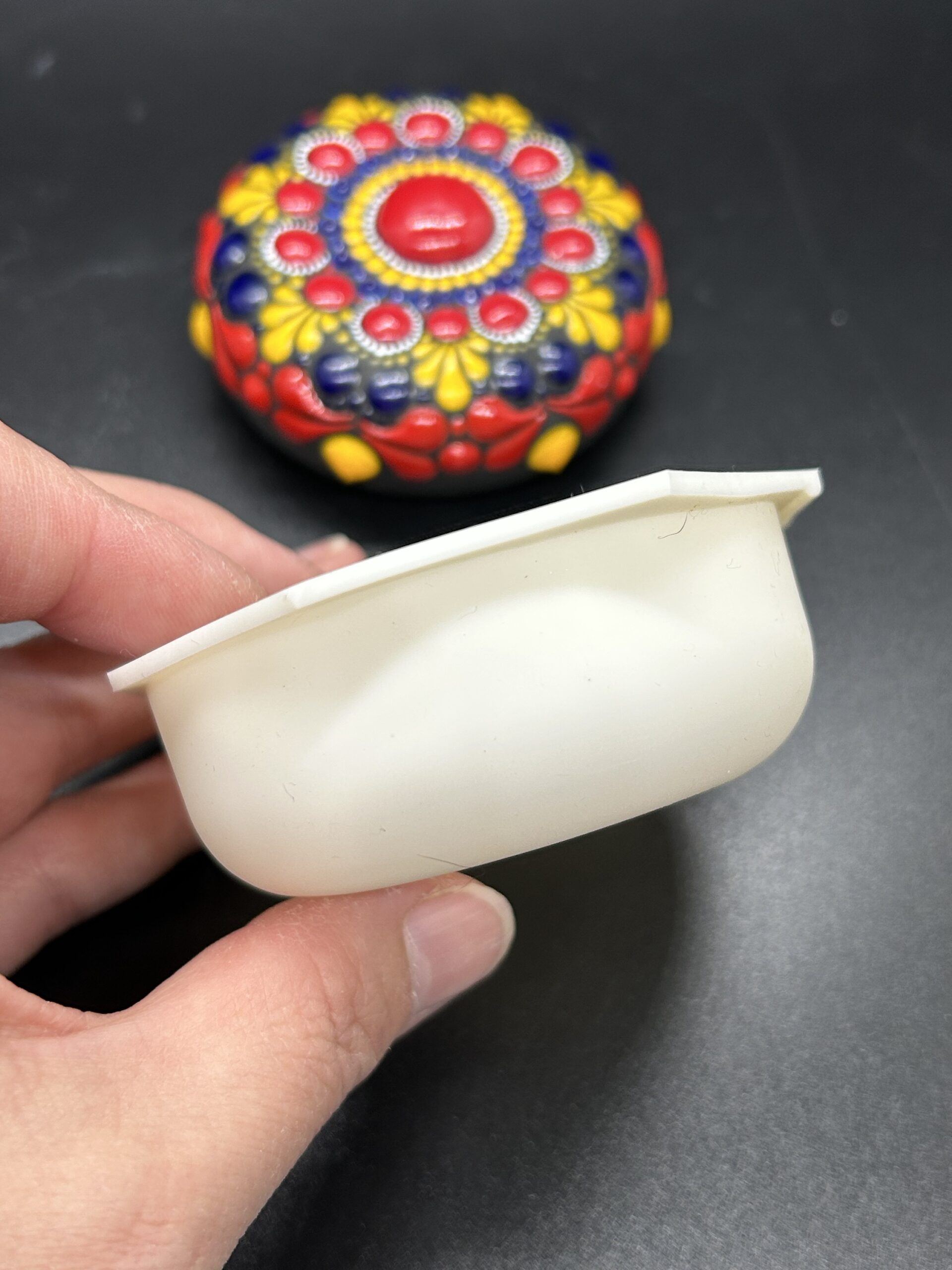 Medium Round Disk Stone Silicone Mold 2.5” – Dot Art Depot