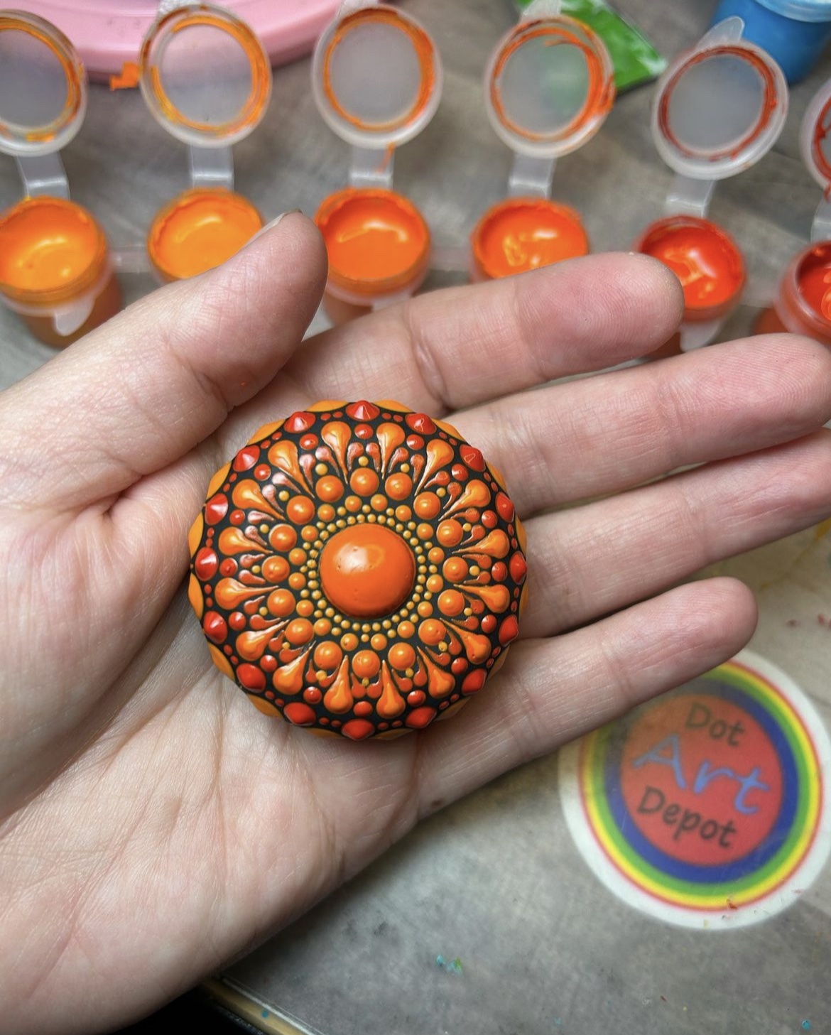 VERY Very SMALL DISC Silicone Mold 24 Cavity Disc Shaped Silicone Mold for  Gypsum/cement Globe Shaped Rocks for Rock Painting Dot Mandalas 